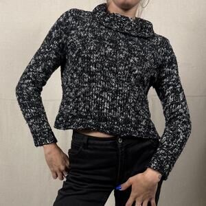 Vintage Eileen Fisher Marled Knit Cropped Sweater – Size S